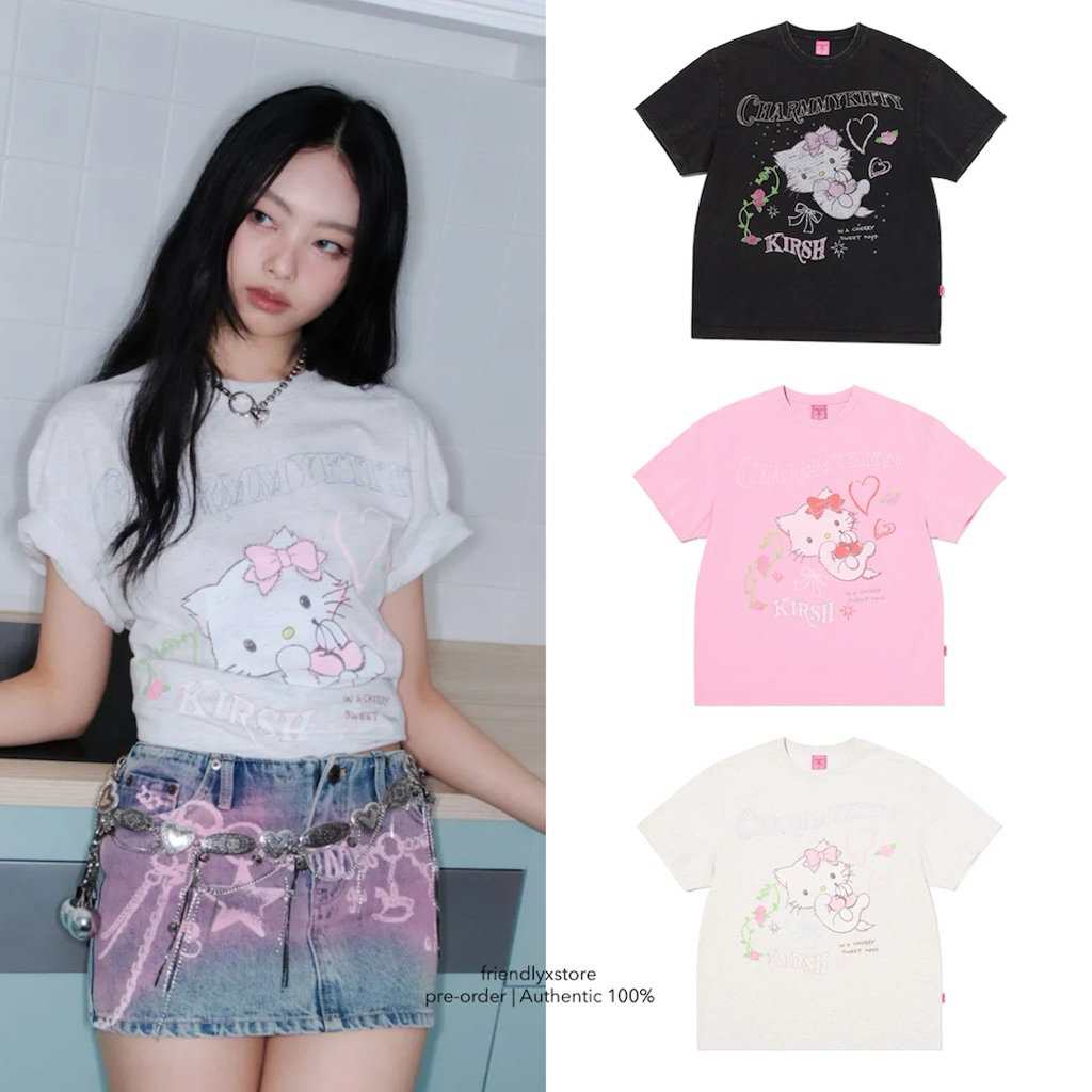 (pre-order) kirsh x charmmykitty loose-fit t-shirt รอบโปร ของแท้