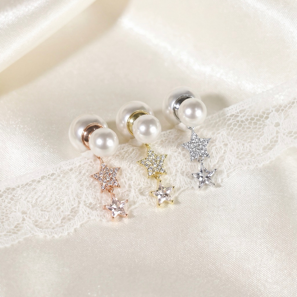 Socrush.bkk | SPARKLE BLINK | SE-102 |earrings ต่างหู มุก ดาว