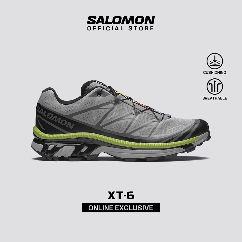 [Online Exclusive] SALOMON XT-6 Black Dark Citron Unisex Sportstyle Sneakers รองเท้าผ้าใบ L4773900 O