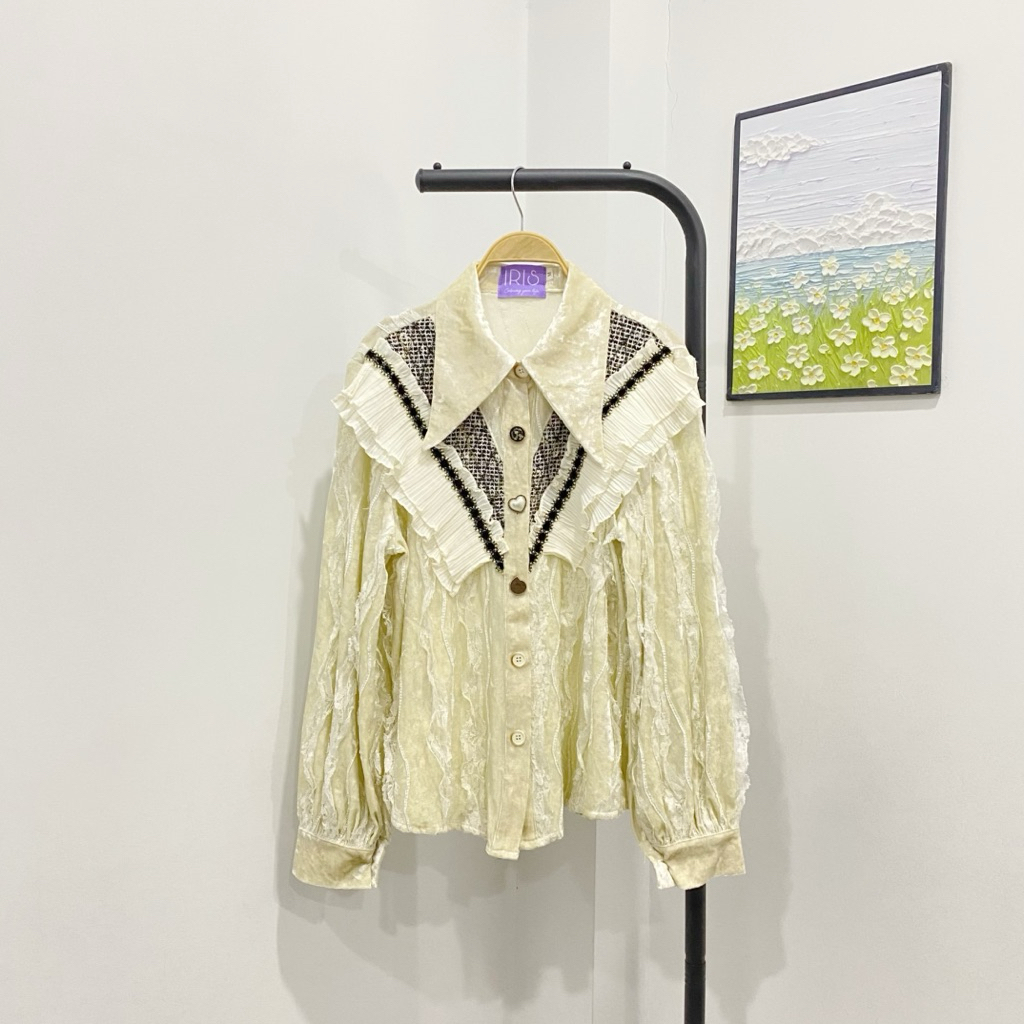 Iris boutique เสื้อเชิ้ตแขนยาวผู้หญิง size M