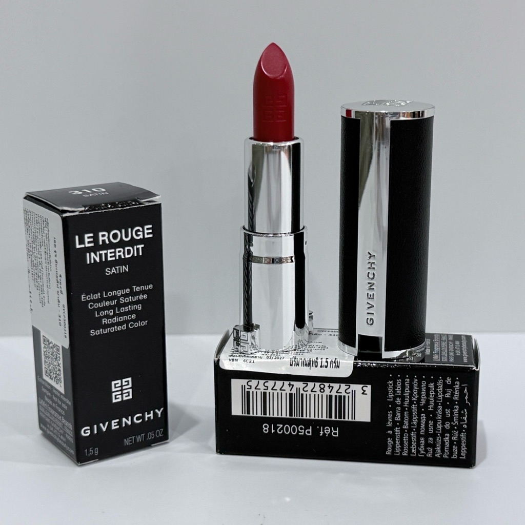 Givenchy Le Rouge Interdit Satin Lipstick 1.5g #310 #ป้ายสคบไทย