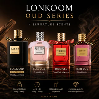 LONKOOM น้ำหอม Unisex 100ml Perfume OUD กลิ่นหอมเข้มข้น (EDP/EDT) Woody Floral ติดทน สำหรับผู้ชาย