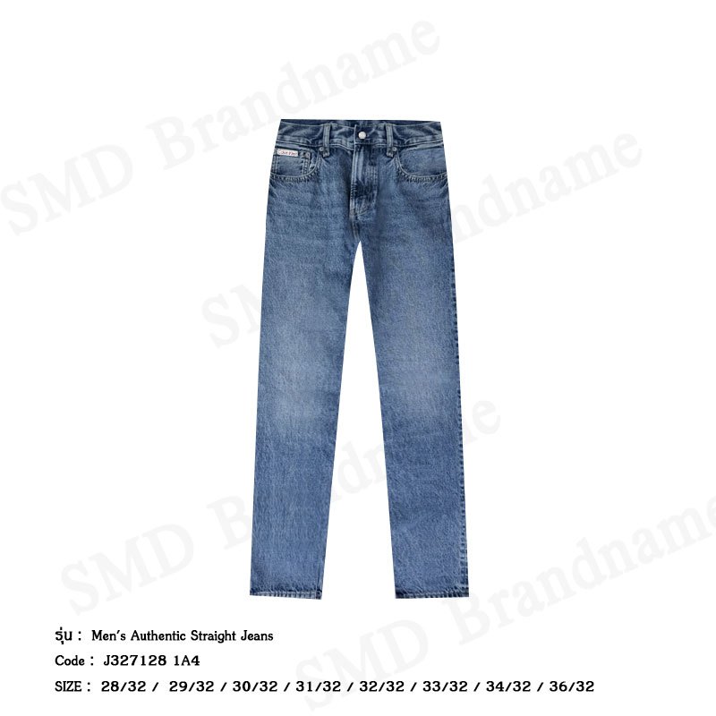 Calvin Klein Jeans กางเกงยีนส์ผู้ชาย รุ่น Men's Authentic Straight Jeans Code: J327128 1A4