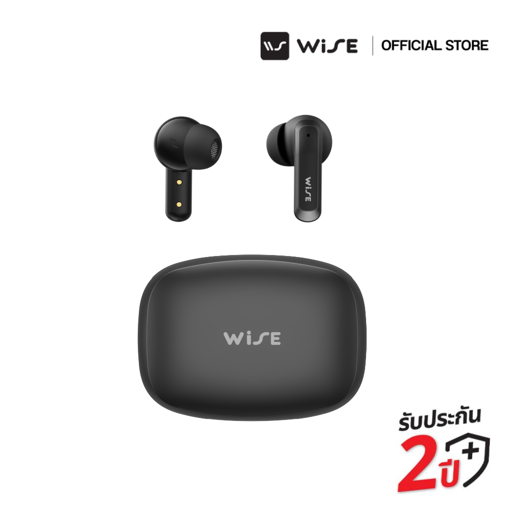 WiSE Picco Buds II หูฟังบลูทูธ V6.0 หูฟังไร้สาย ANC&ENC 4 Microphones รุ่น HS-351 ชาร์จ 10 นาที ใช้ง