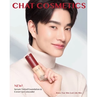 CHAT SERUM TINTED FOUNDATION & COVER UP CONCEALER ฉัตรรองพื้นเซรั่มทินท์ แอนด์ คัฟเวอร์อัพคอนซีลเลอร์