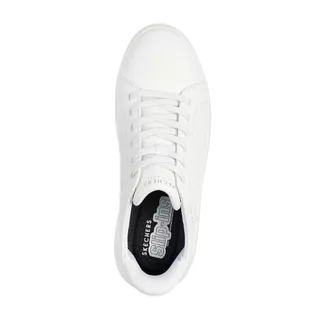 Skechers สเก็ตเชอร์ส รองเท้าผู้ชาย Men Court Break Street Shoes - 183177-WHT - Air-Cooled Memory Foam