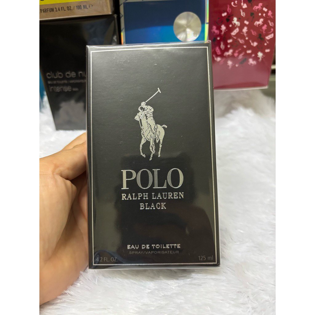 Polo Ralph Lauren black(EDT 125ml น้ำหอมแท้ 100%)￼