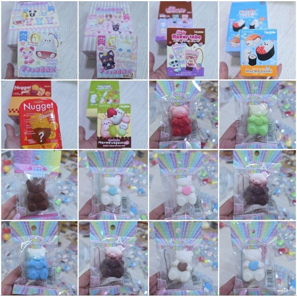 squishy ibloom ราคาเบาๆ กล่องสุ่มขายเเยก/กาชาปอง สกุชชี่ไอบูมมือ1ทุกชิ้นพร้อมส่ง #น่าเก็บสะสม