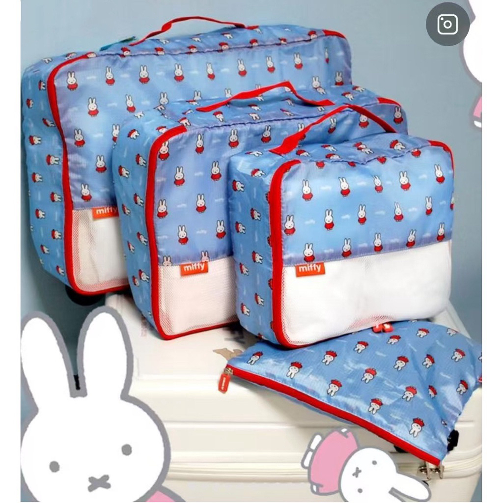 ‼️พร้อมส่ง‼️กระเป๋าจัดระเบียบ Miffy เซต4ชิ้น
