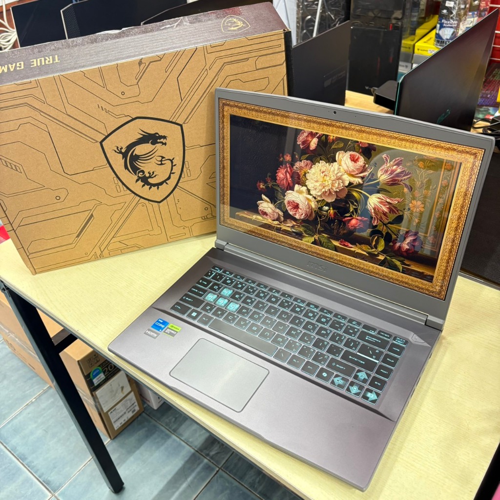 MSI  THIN  15  B12UCX - 1428TH  ประกันศูนย์  30/07/2026  ประกัน  Advice  29/09/2026  ติดฟิล์มกันรอยห