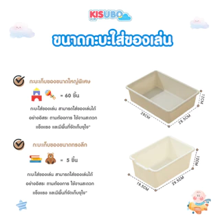 Kisubo Thailand ชั้นเก็บของเล่นเด็ก ปลอดภัย สำหรับเด็ก 1–6 ปี เก็บของเป็นระเบียบ