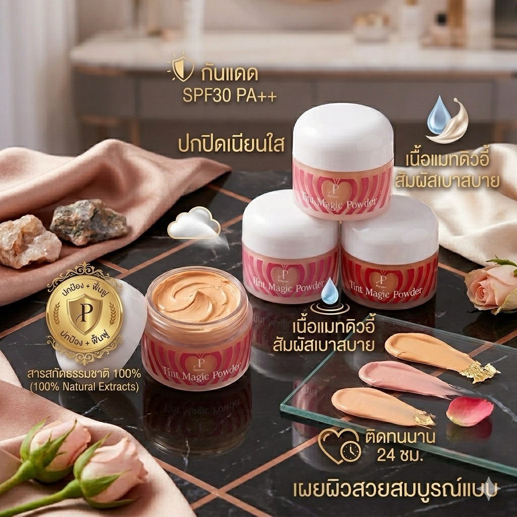 Purispe แป้งทิ้นหน้าขาว (1 กระปุก)