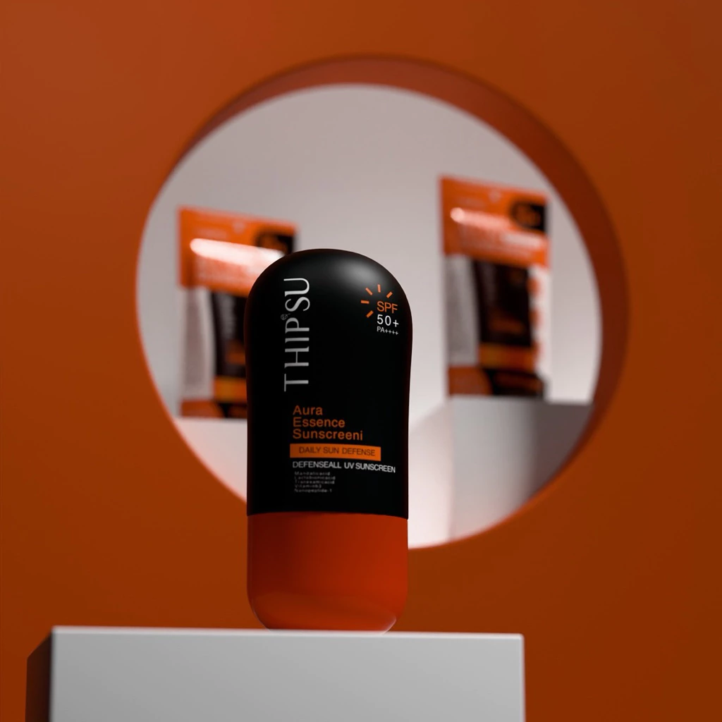 [ใหม่]กันแดดทิพย์สุ SPF55+PA++++40g THIPSU Aura Essence Sunscreen กันแดดสำหรับผิวหน้าใช้เป็นประจำทุกวัน สกินแคร์ Skincar thumbnail 6