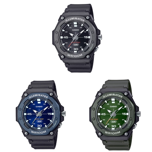 CASIO นาฬิกาข้อมือผู้ชาย สายเรซิ่น รุ่น MW-620,MW-620H,MW-620H-1A,MW-620H-2A,MW-620H-3A
