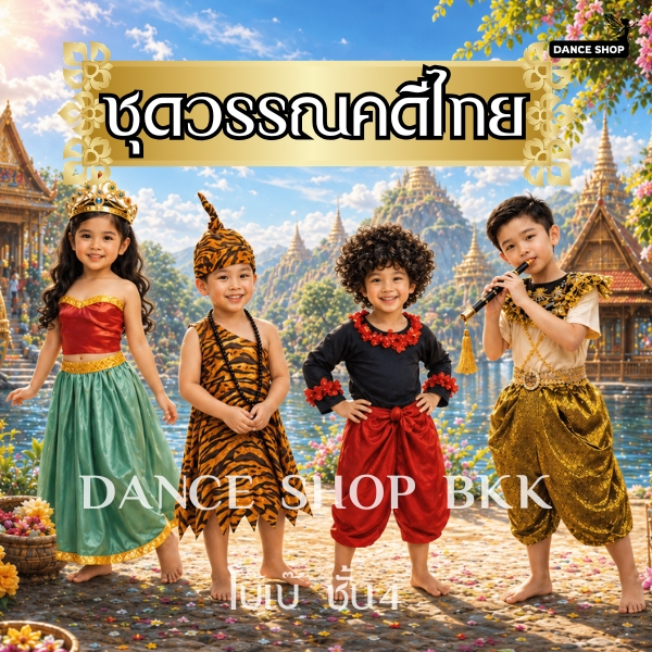 ชุดวรรณคดีเด็ก ชุดตัวละครวรรณดคี ชุดไทยวันสุนธรภู่ พระอภัยมณี ผีเสื้อสมุทร ฤาษีและเจ้าเงาะ ใส่วันภาษไทย 🔥พร้อมส่งจากไทย🔥