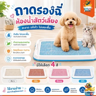 Thai.Th ห้องน้ำสุนัข แผ่นรองฉี่สุนัข ถาดรองฉี่สุนัข ห้องน้ำสัตว์เลี้ยง ถาดรองฉี่สัตว์เลี้ยง #CF-T1(มีราคาส่ง)