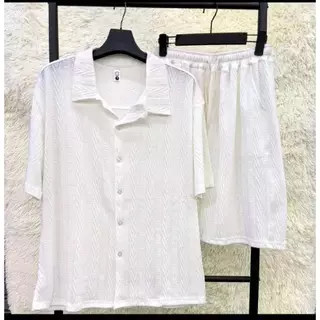 ชุด​เสื้อทีเชิร์ต (เสื้อคอปก + กางเกงขาสั้น) T 2501