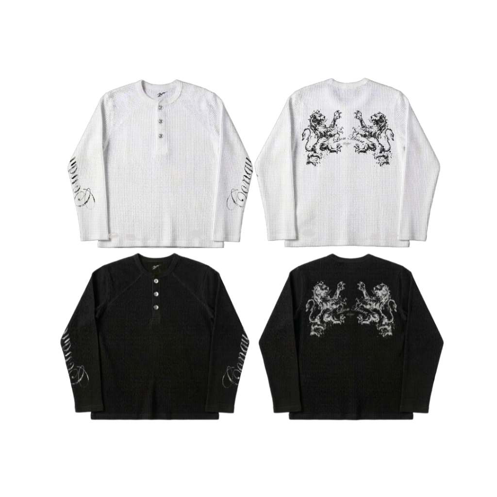 (🔥จัดส่งด่วน 1 วัน!) 22wrldwidee Lion Heart Henry เสื้อเฮนรี่ สกรีนลายสิงโตทะเลแน่นๆ ผ้าวาฟเฟิลนุ่มใส่สบาย (OC152)