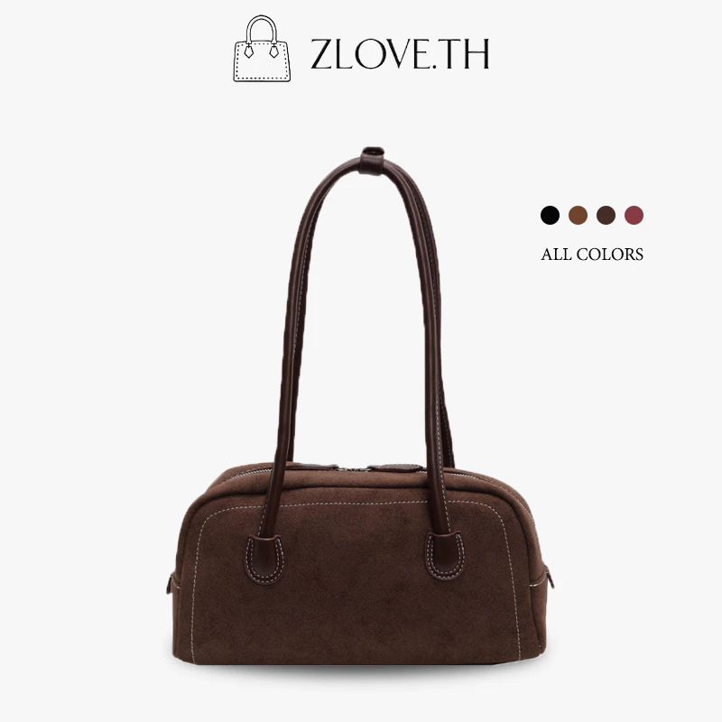 ZLOVE กระเป๋าสะพายเดี่ยว กระเป๋าหนังกลับ สไตล์ใหม่ ความจุขนาดใหญ่ วินเทจ แฟชั่น ถุงใต้วงแขน