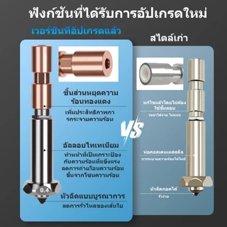【✨มาใหม่】0.4mm+0.6mm+0.8mmชุดอัปเกรด Anycubic Kobra 3 Max/Combo Hotend หัวพ่นสแตนเลสแข็งขนาด แบบเปลี่ยนเร็วและฝา