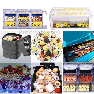 หินดูดกลิ่นตู้ปลา​10 in 1 วัสดุกรองตู้ปลา วัสดุกรอง หินกรองตู้ปลา Ceramic Ring เซรามิคริง หินภูเขาไฟ พร้อมถุงตาข่าย