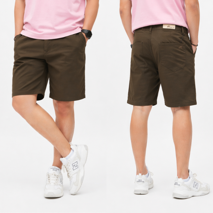 กางเกงผู้ชาย  BN ขาสั้นสามส่วน 1306 ผ้าcotton100% เอว28-44 ราคาถูก สีไม่ตก กางเกงลำลอง