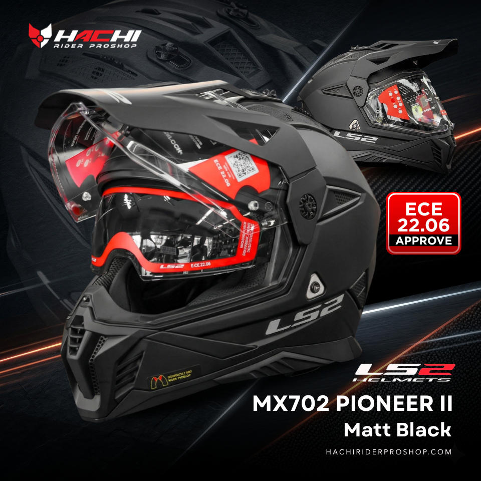 LS2 MX702 PIONEER II - Matt Black
