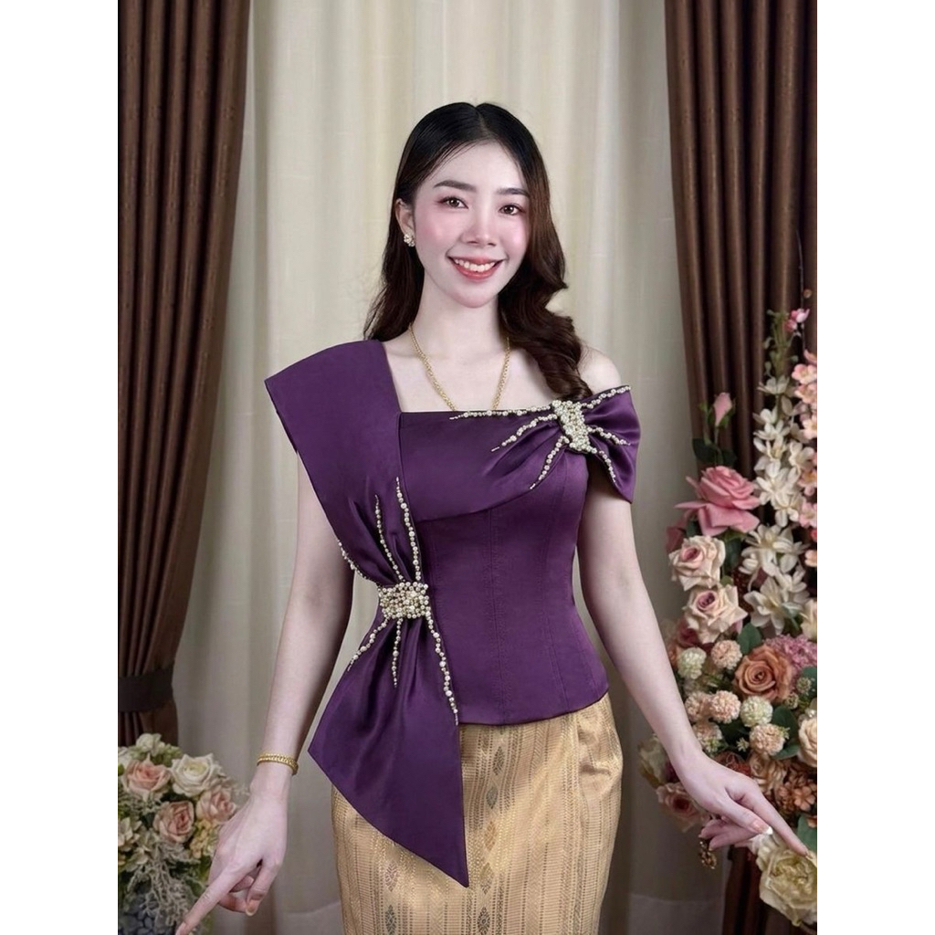 เสื้อไหมหลาบ ผ้าไหมลาวส่งตรงจากนะคอนเวียงจันทน์🇱🇦🇱🇦🇱🇦