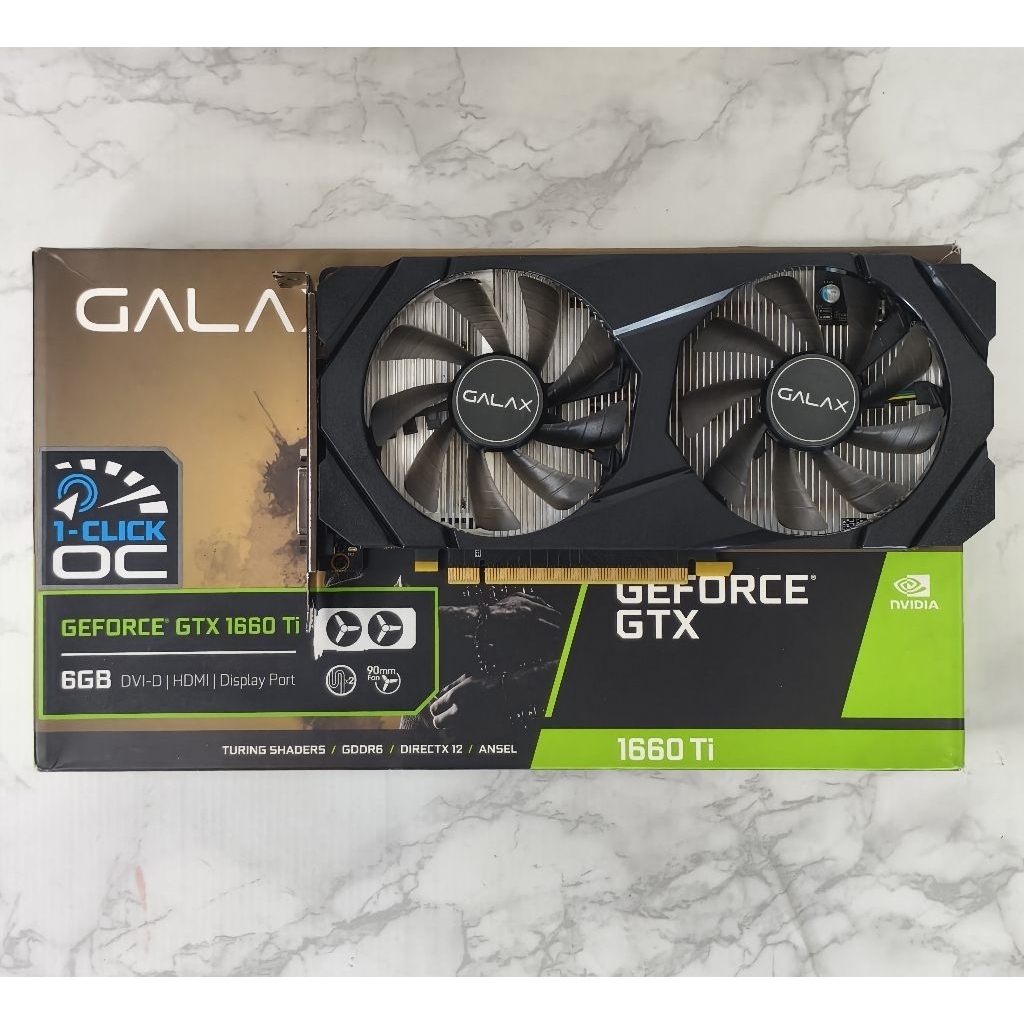 GALAX GeForce GTX 1660 TI 6GB DDR6 มือสอง สภาพดี พร้อมส่ง