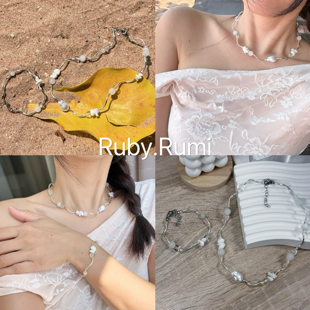 สร้อยลูกปัดแฮนด์เมด สำหรับใส่ไปคาเฟ่ เที่ยวเขา ไปทะเล