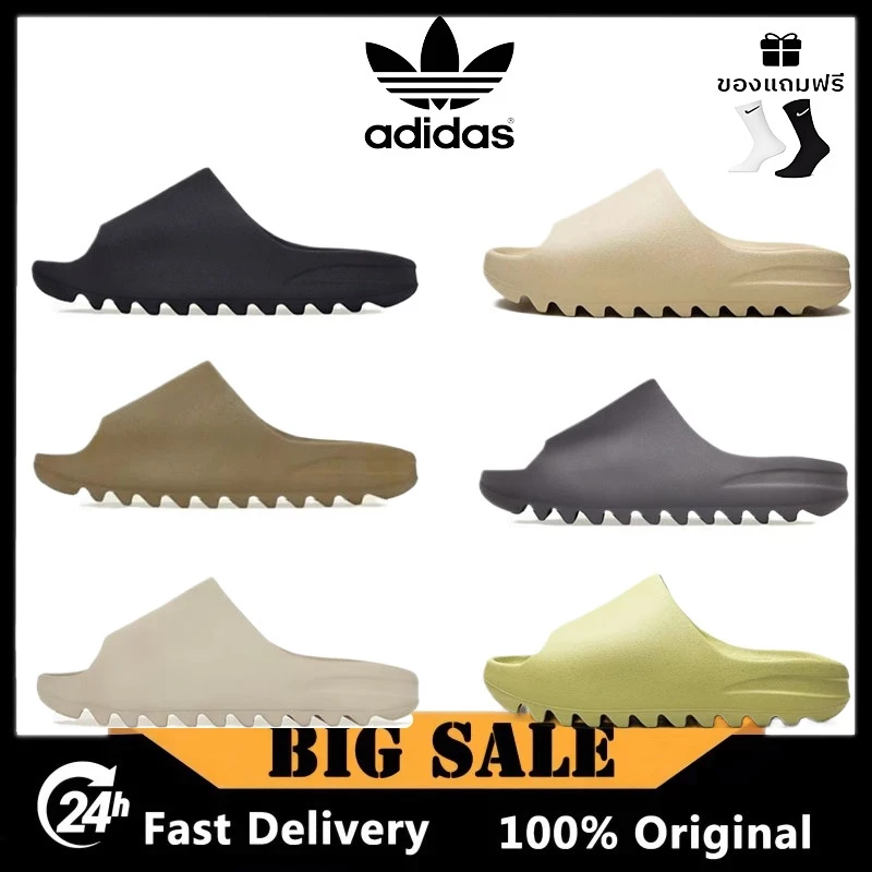 [ของแท้100%]originals adidas Yeezy Slide รองเท้าแตะ รองเท้าแตะผู้ชายใส่สบาย ลำลองและสบายสำหรับ