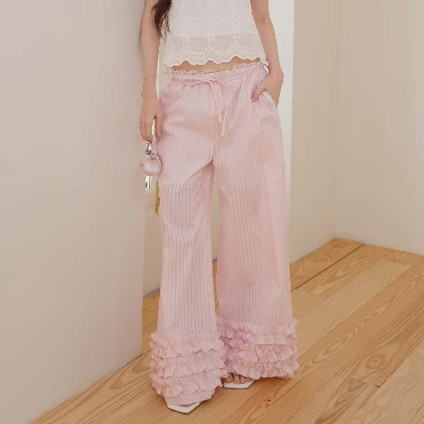 LILGLORY Fufu Pants กางเกงขายาว เอวยางยืด