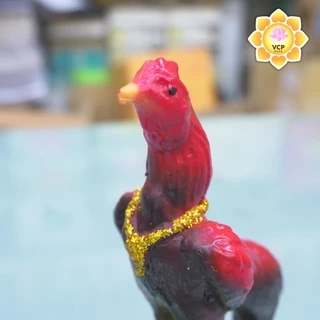ไก่ (คู่) เรซิ่น รวยเงินทอง ขนาด เล็ก/กลาง/ใหญ่ สูง11/14/17ซม. แก้บน แก้กรรม สะเดาะเคราะห์