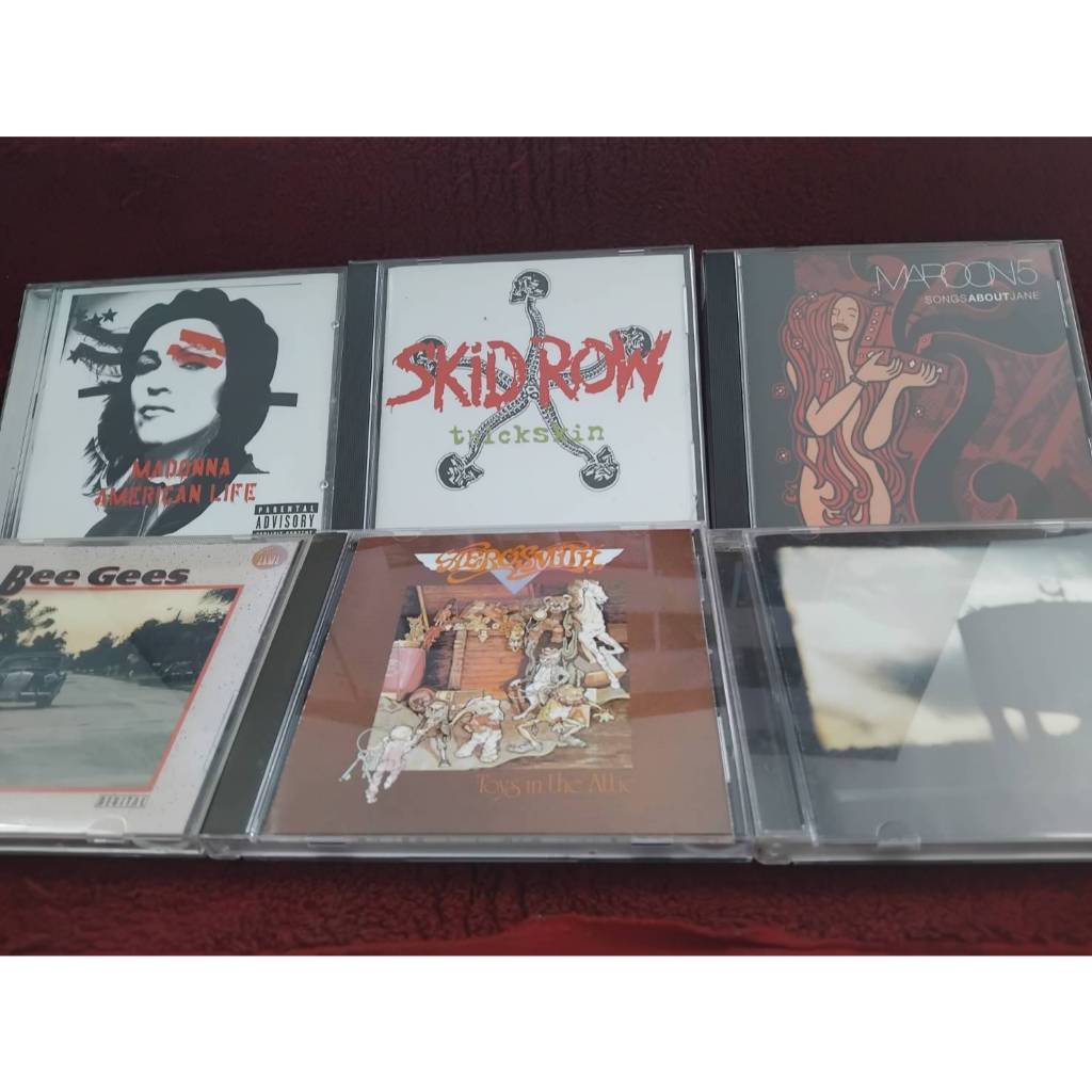 CD Skid Row / Maroon 5 / Bee Gees / Ben Harper / Jazz Seen / Janis Joplin / DJ Vadim สภาพตามรูปปก ZA285(101-150)