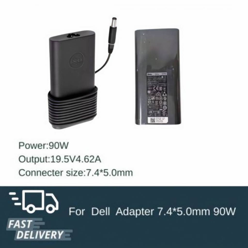 (ส่งฟรี ประกัน 1 ปี) Adapter 19.5v/4.62A 7.4*5.0 90W Compatible with Inspiron N3010 Vostro 3750 E642