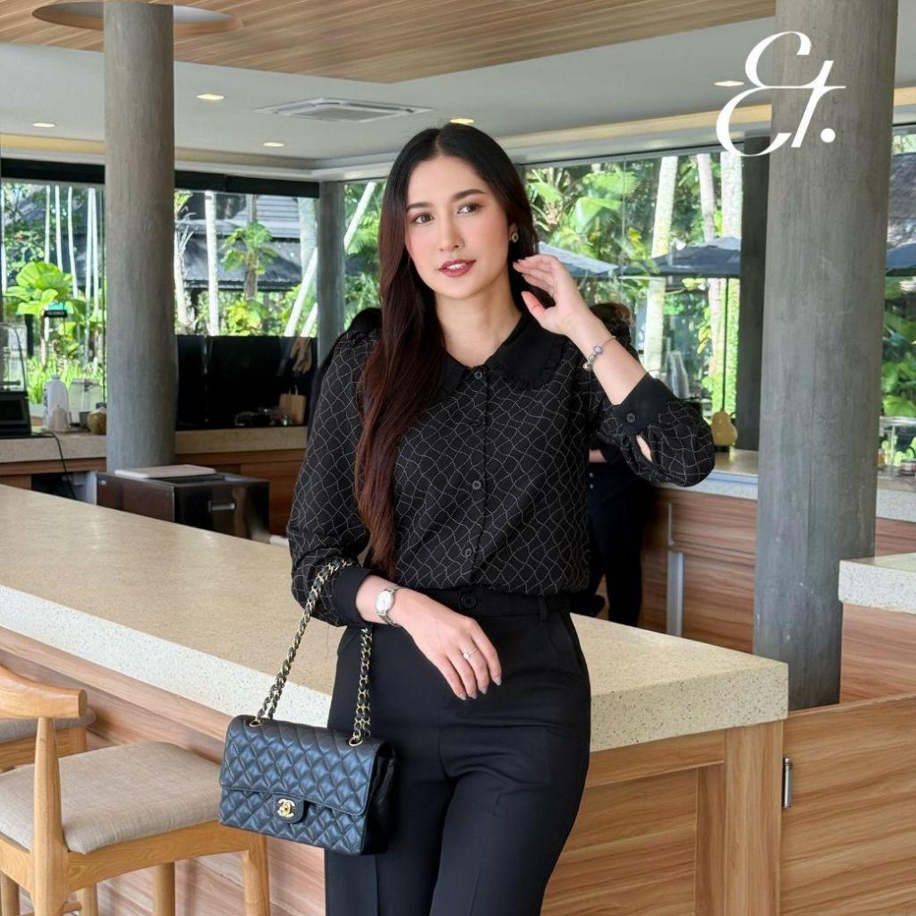 Everything2019 เสื้อทำงานผู้หญิงคอปกบัว แขนยาว ทรงสวยใส่สบาย ผ้าไม่ร้อน (6216) ราคา ถูกที่สุด ดีลบีเคเค แกลเลอรีภาพที่ 7