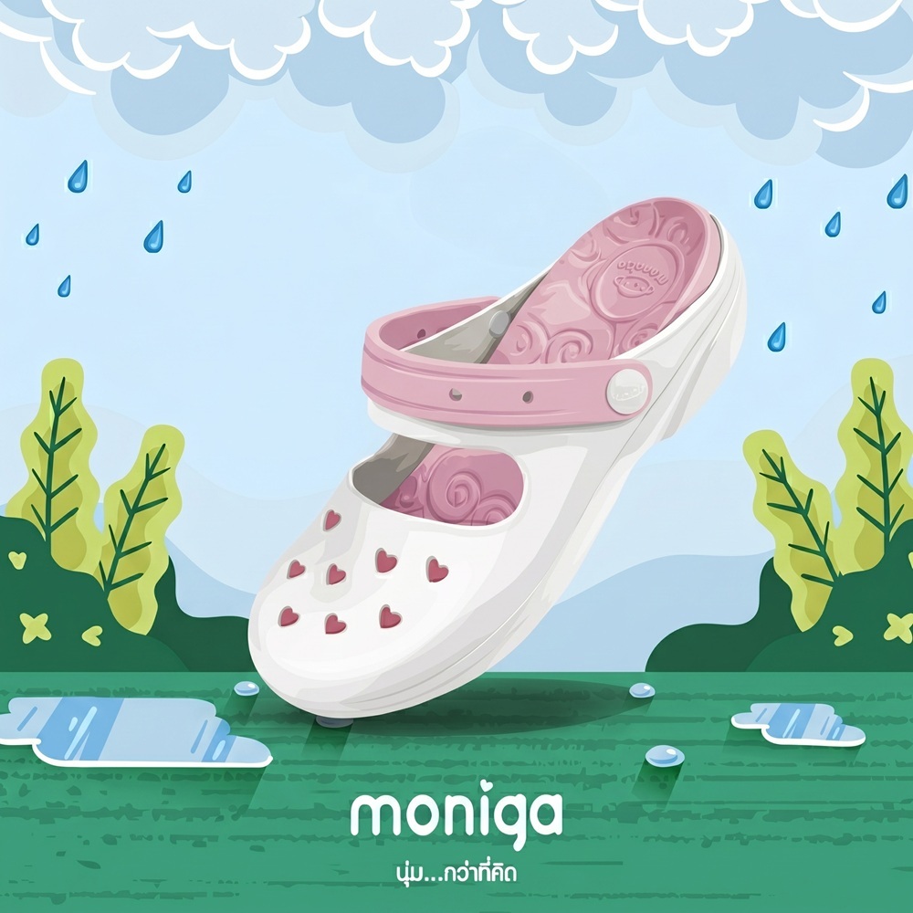 MONIGA รุ่น Kimberry Basic SP รองเท้าแตะรัดส้น