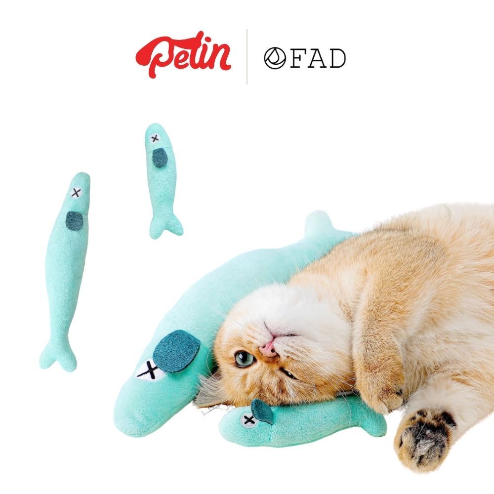 FAD ของเล่นแมว ตุ๊กตาแคทนิป ปลาซาร์ดีนตา X