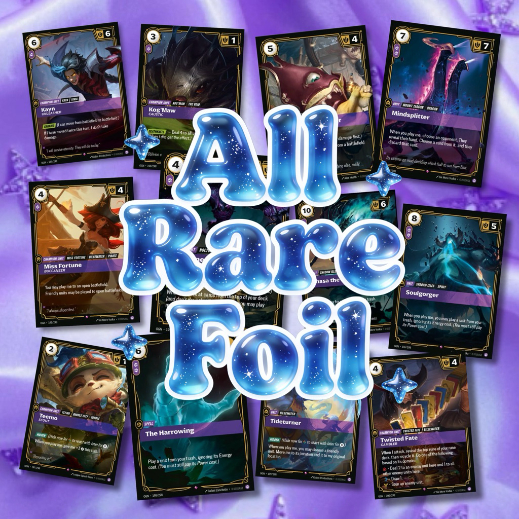 Riftbound Origins Chaos ระดับ Rare ( All Foil )
