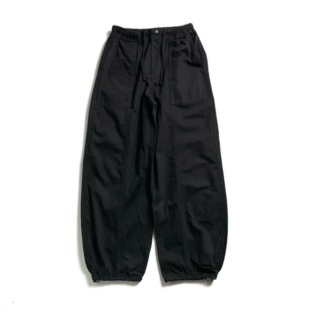 กางเกงคาร์โก้ GU Cocoon jogger Size L สีดำ 🎱🎬