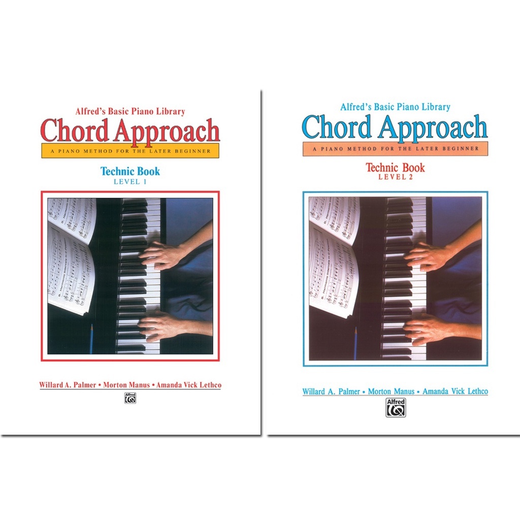 หนังสือดนตรี Basic Piano Library Chord Approach Technic Book 1,2