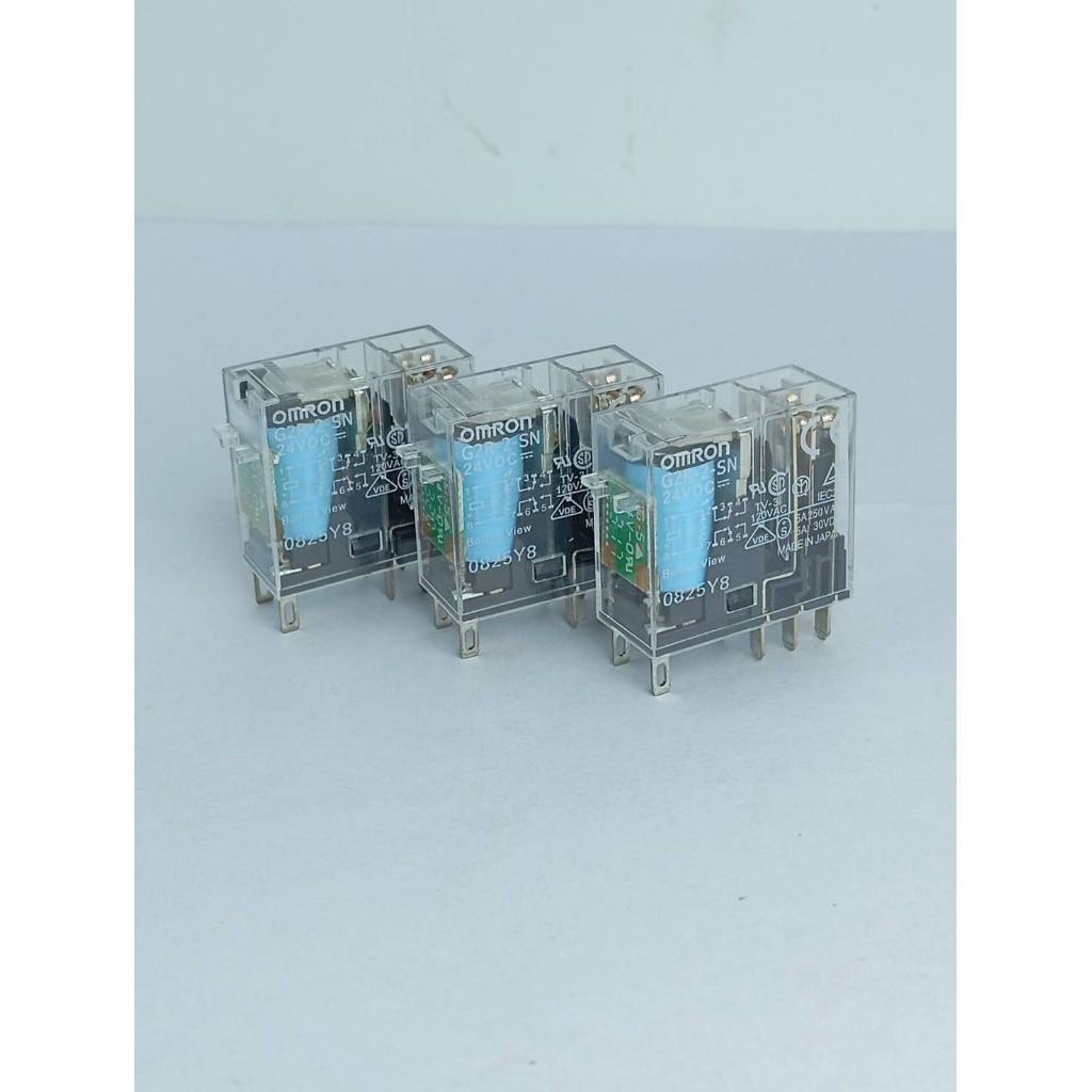 GR2-2-SN 24vDC เลย์พาวเวอร์อเนกประสงค์ขนาดเล็ก (Plug-in Relay) แบบ 8 ขา หน้าสัมผัส DPDT (2 Form C) พ