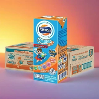 Foremost Omega 369 นม UHT รสจืด 180 มล. ยกลัง 36 กล่อง นมเด็ก DHA โอเมก้า 3-6-9 ของแท้ พร้อมส่ง