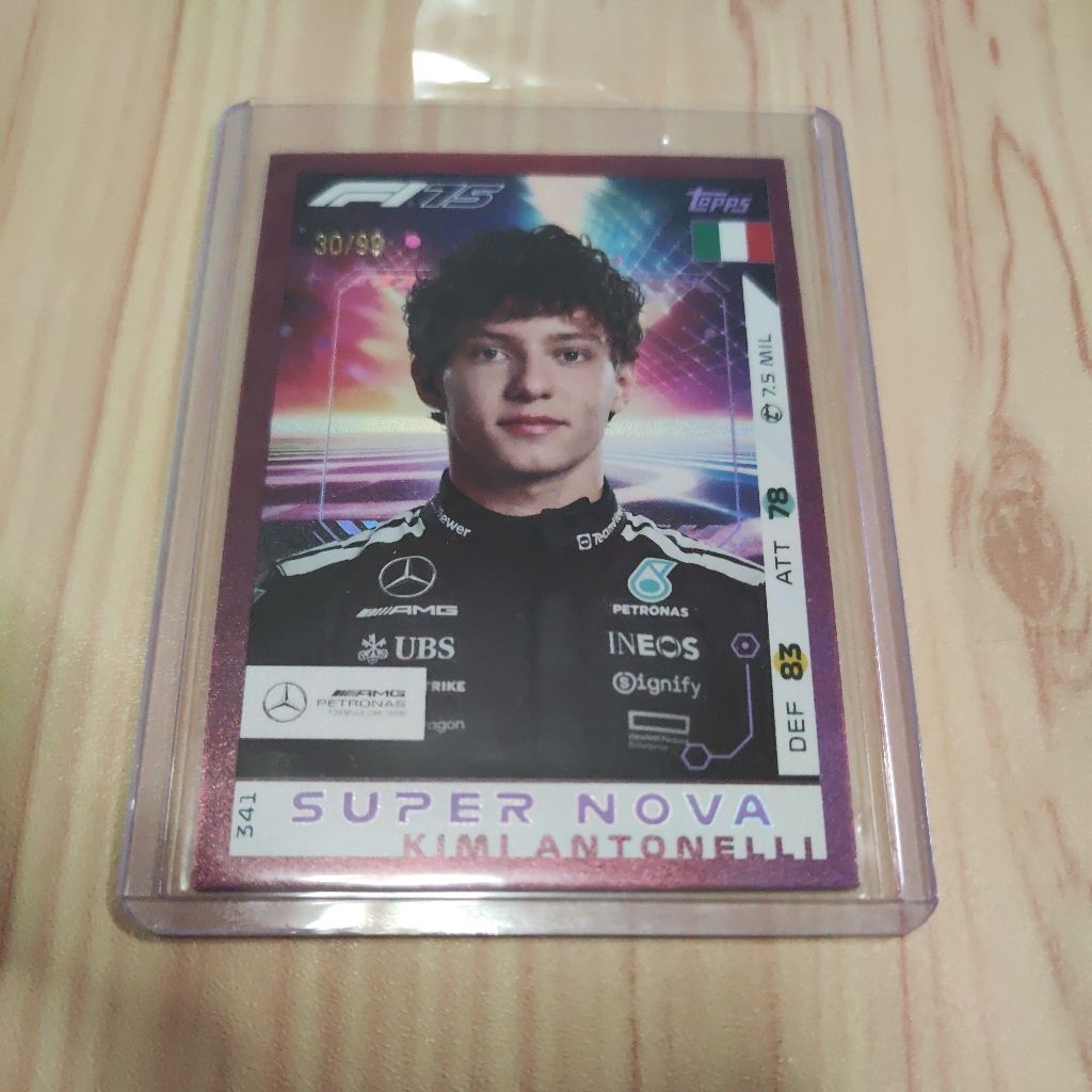 การ์ด f1 kimi antonelli 2025 turbo attax limited