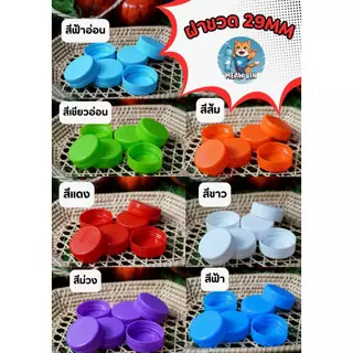 ฝาขวดน้ำพลาสติก ปาก 29 มม. มีให้เลือกหลากหลายสี