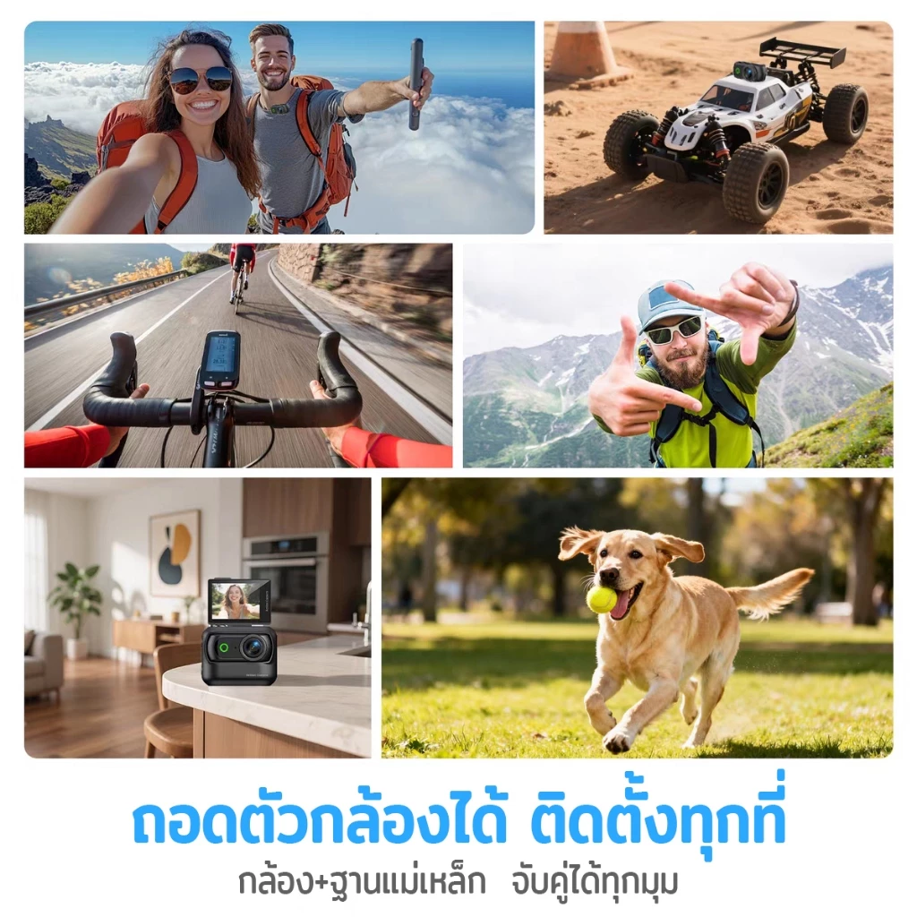 กล้องพกพา 4K WIFI กล้องจิ๋ว Vlog หน้าจอพลิกได้ 2 นิ้ว thumbnail 9