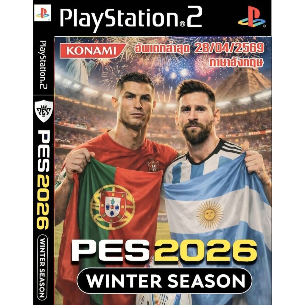 แผ่นเกมส์Ps2 - PES 2026 / WINNING 2026 (ล่าสุด)บอลใหม่ อัพเดทบอลย้ายทีมแล้ว!!  (เก็บปลายทางได้)✅