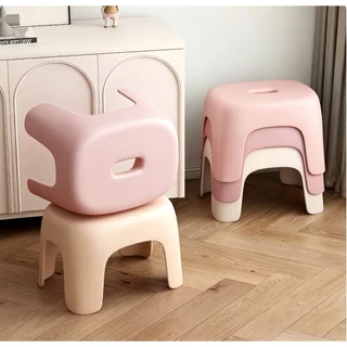 【เพิ่มความหนา】stool สตูลห้องน้ําสตูลรองเท้าสตูลพลาสติกในครัวเรือนหนา ม้านั่งเล็กตกปลาสตูลเด็กสตูลต่ํา