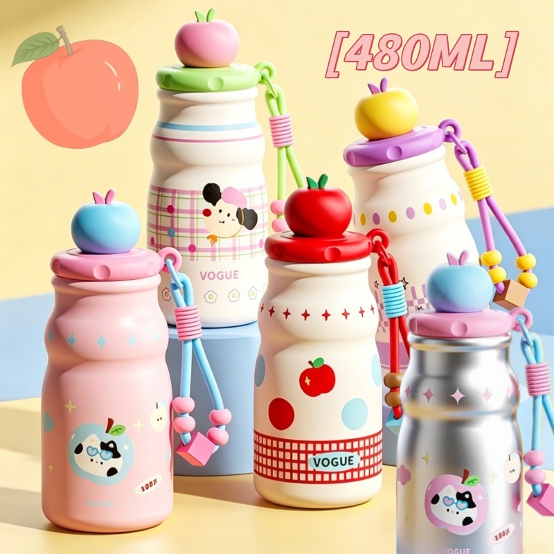 แก้วสแตนเลส 316 น่ารักสไตล์ การ์ตูน ความจุ แก้วน้ำของขวัญ 480ML
