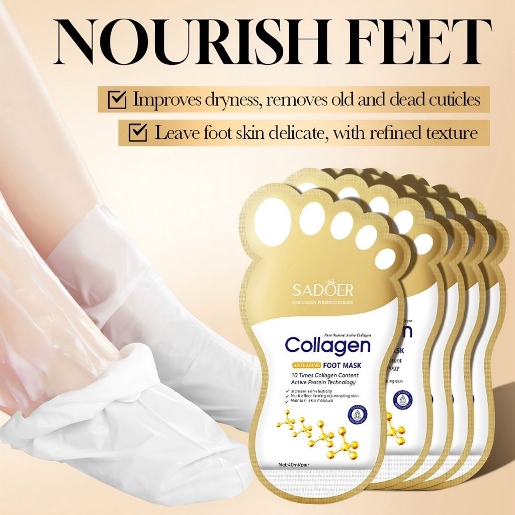 Sun (จัดส่ง24H)มาสก์มือ/เท้า มาสก์มือ มาสก์เท้า คอลลาเจน 40ml